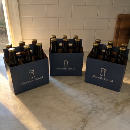 Bottle Six-Pack Carrier with custom branding