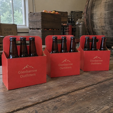 Customized six pack carriers for cideries